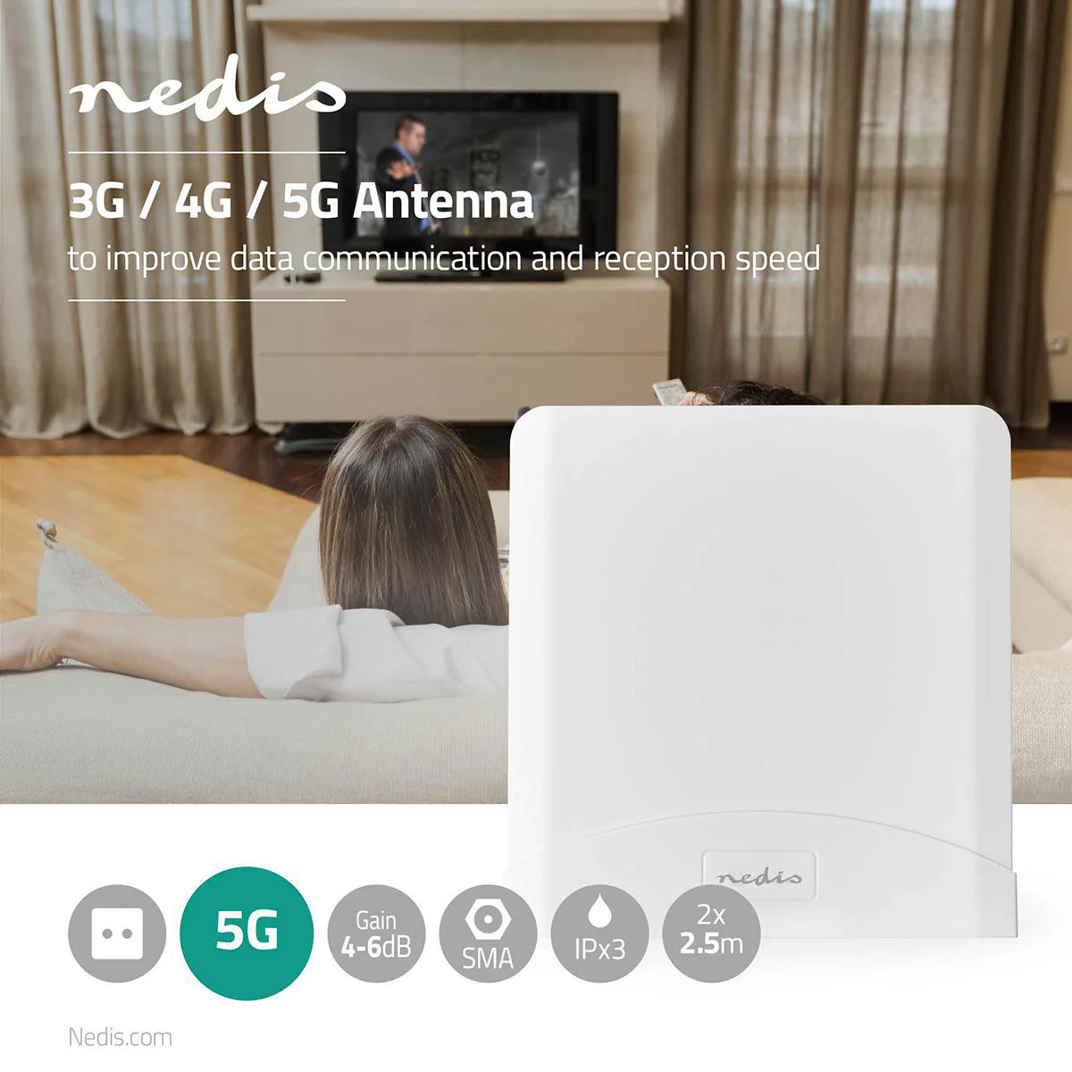5G / 4G / 3G Antenne 5G - Binnen & Buiten - 698-5000 MHz - Image 9