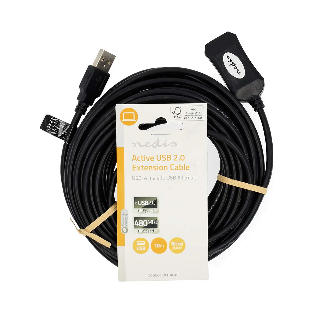 Actieve USB-Kabel USB 2.0 - USB-A Male - USB-A Female - Image 3