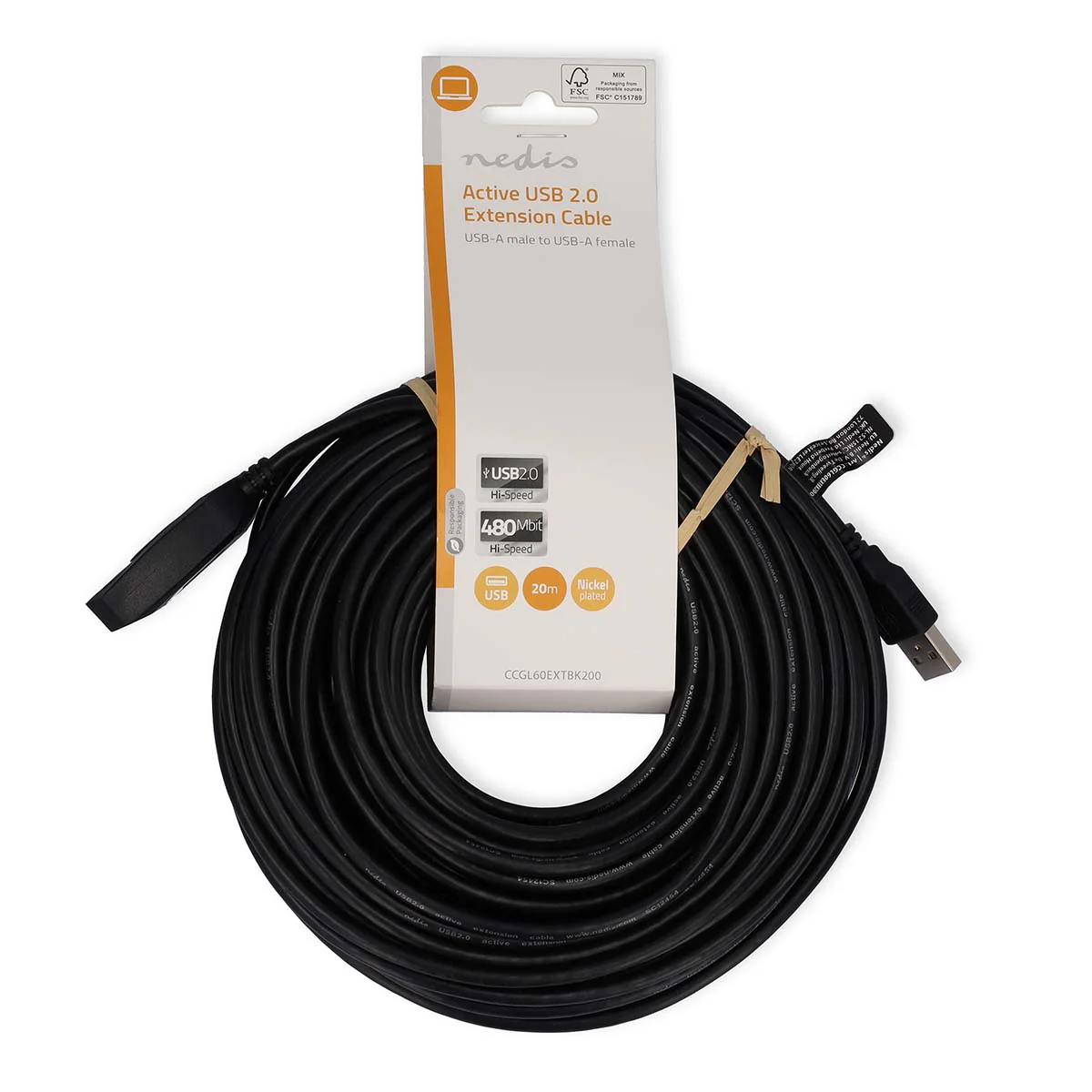 Actieve USB-Kabel USB 2.0 - USB-A Male - USB-A Female - Image 4