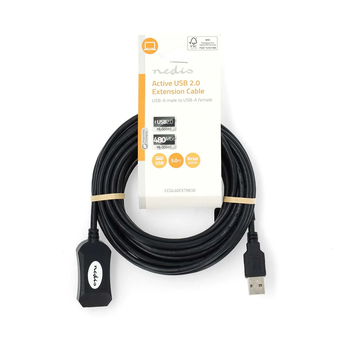 Actieve USB-Kabel USB 2.0 - USB-A Male - USB-A Female - Image 5