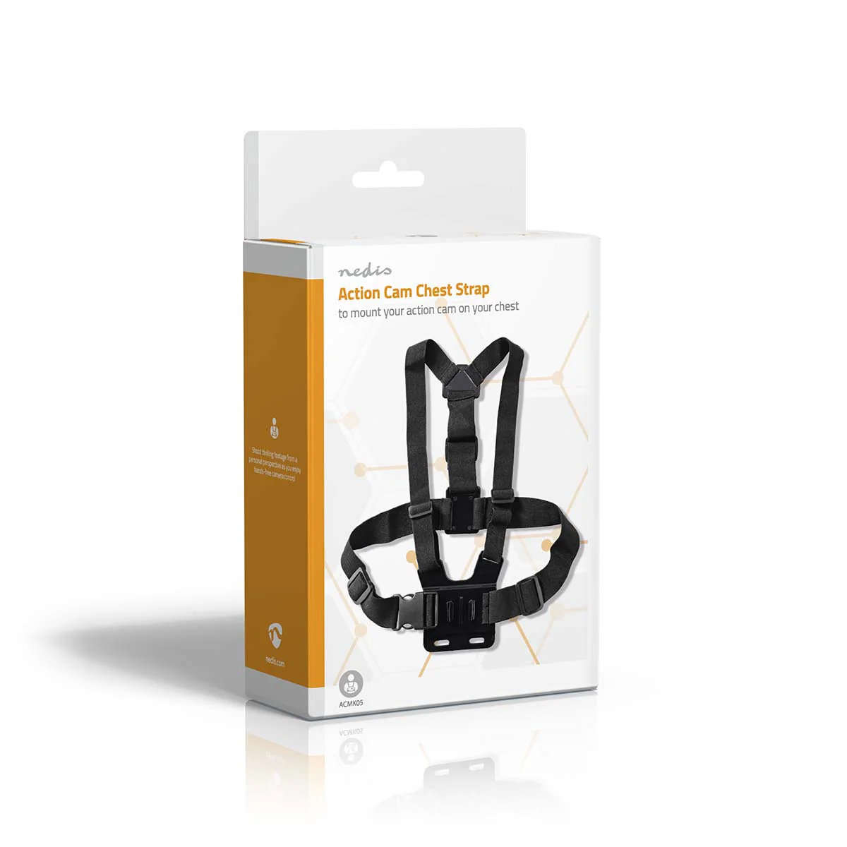 Action Cam Mount Borstband - Zwart - Image 5