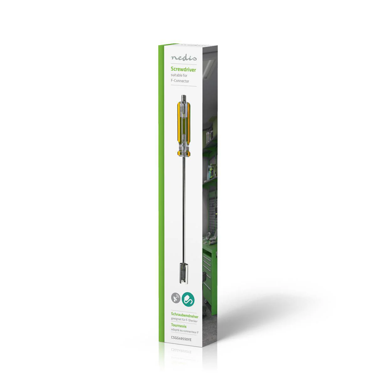 Antennekabel Installatiegereedschap Screw Driver - Geel / Transparant - ABS - Image 4