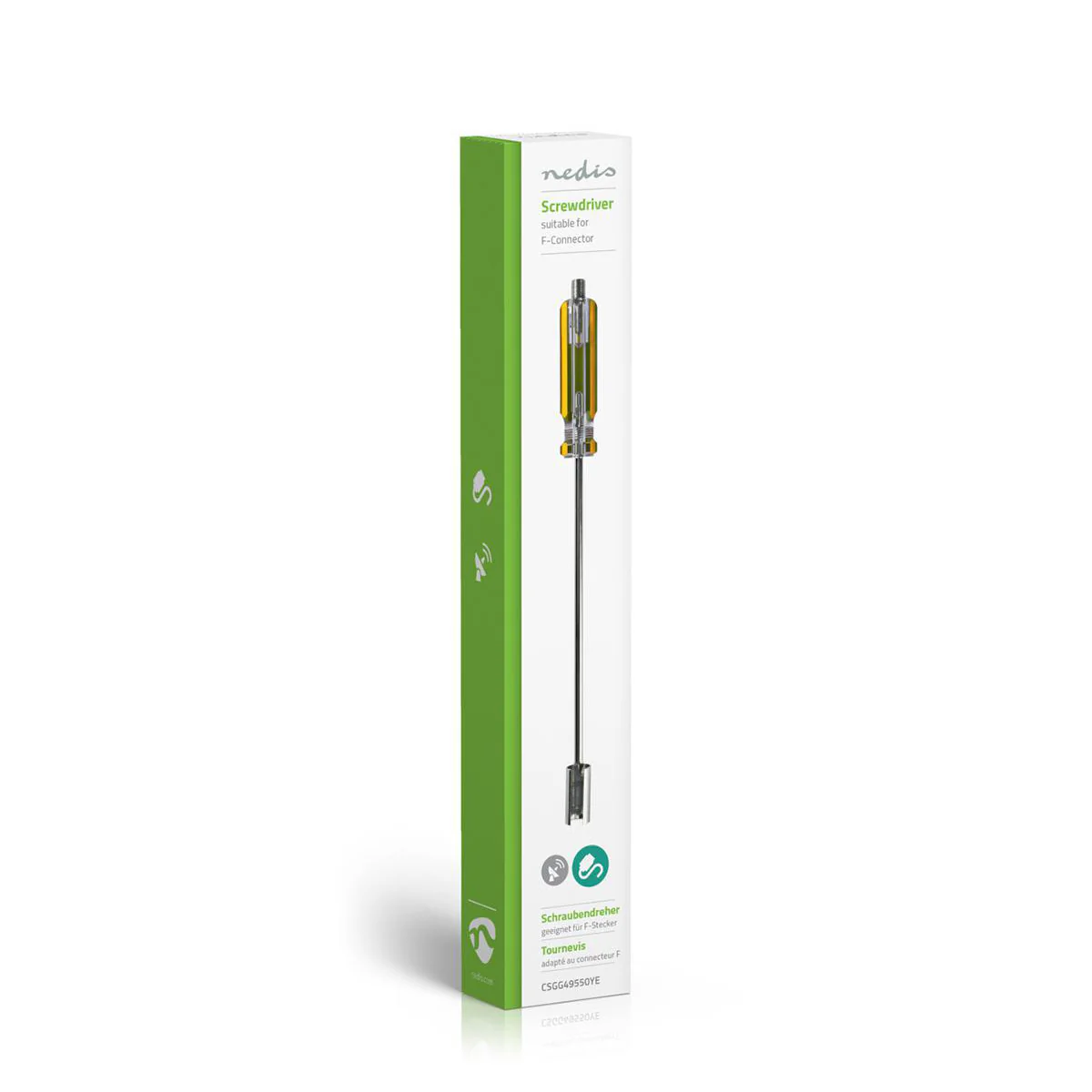 Antennekabel Installatiegereedschap Screw Driver - Geel / Transparant - ABS - Image 5