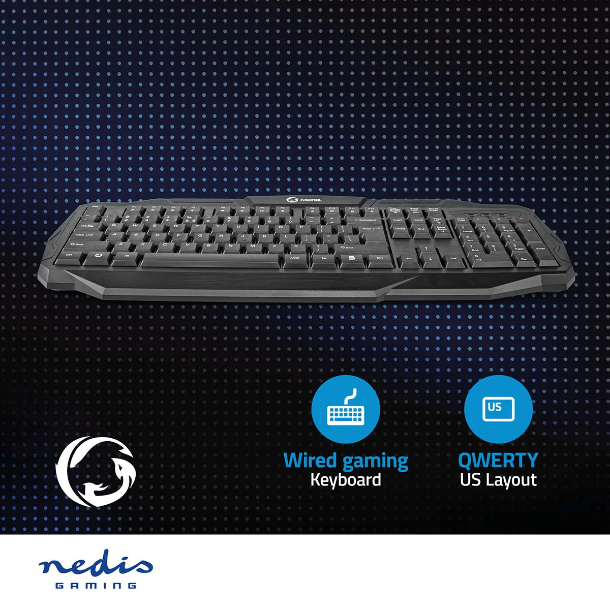 Bedraad Gaming Toetsenbord USB 2.0 - Membrane Toetsen - LED - Image 5