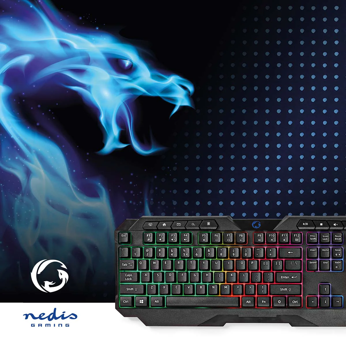 Bedraad Gaming Toetsenbord USB Type-A - Membrane Toetsen - LED - Image 9