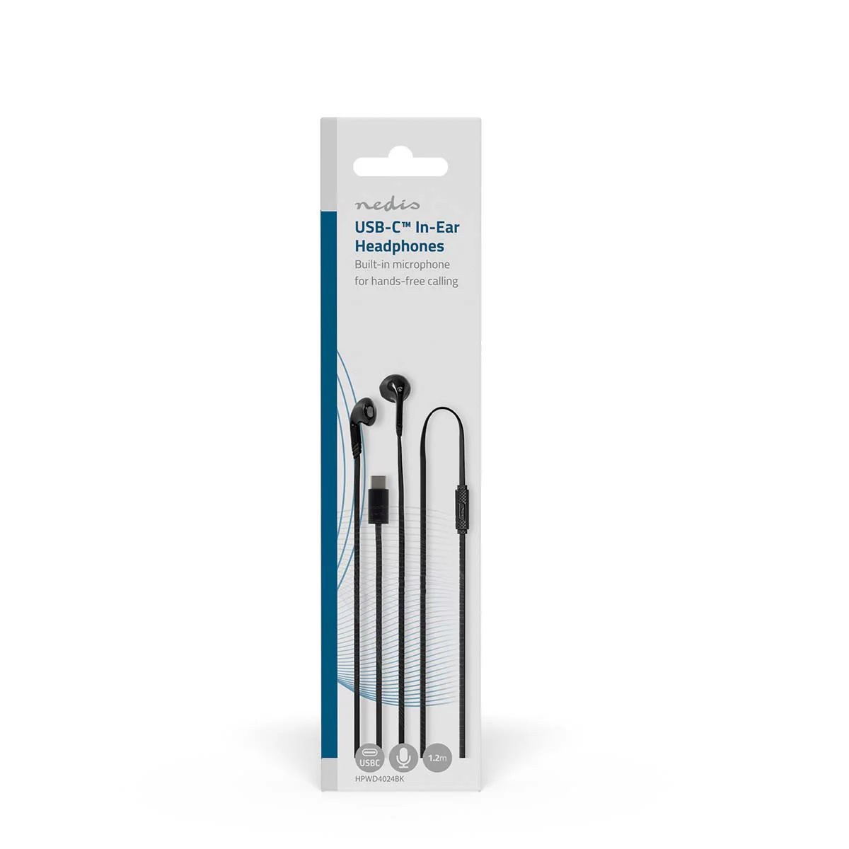 Bedrade Koptelefoon USB-C™ - Kabellengte: 1.20m - Ingebouwde microfoon - Image 3