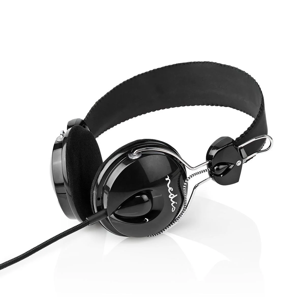 Bedrade On-ear Koptelefoon 3,5 mm - Kabellengte: 1.10m - Zwart - Image 5