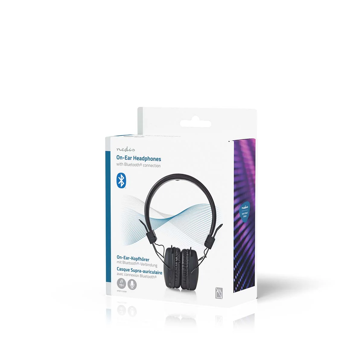 Bedrade On-ear Koptelefoon 3,5 mm - Kabellengte: 1.20m - Zwart - Image 8