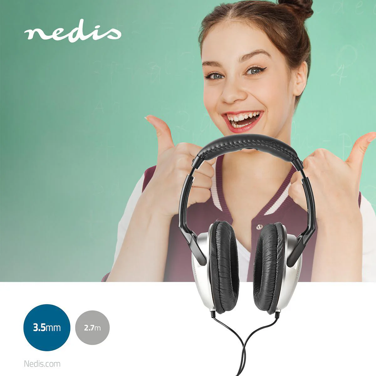 Bedrade Over-ear Koptelefoon 3,5 mm - Kabellengte: 2.70m - Volumebediening - Image 8