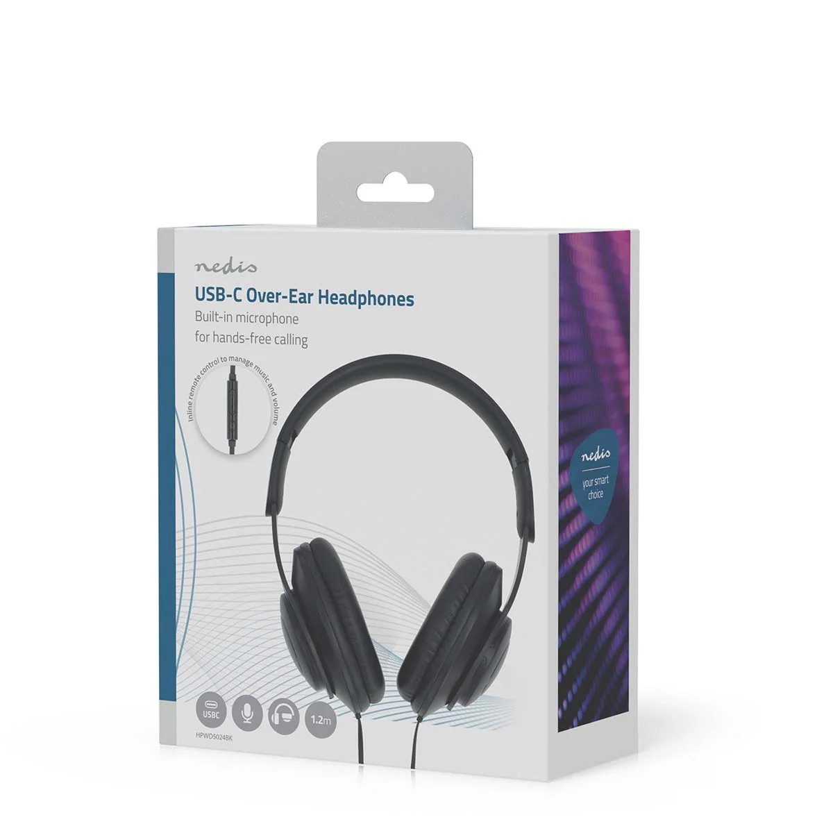 Bedrade Over-ear Koptelefoon USB-C™ - Kabellengte: 1.20m - Volumebediening - Image 8