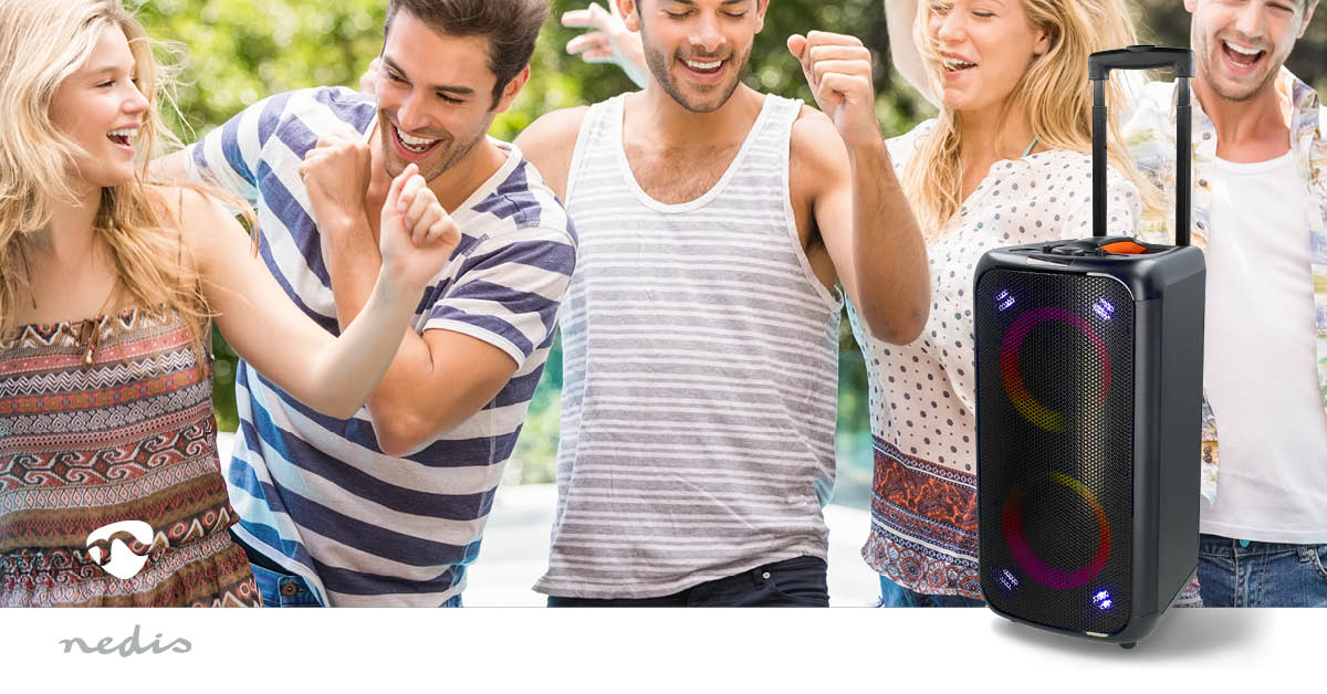 Bluetooth® Party Speaker Batterij 1 werkingstijd standaard verbruik: 300 min - 240W - Handvat - Image 15
