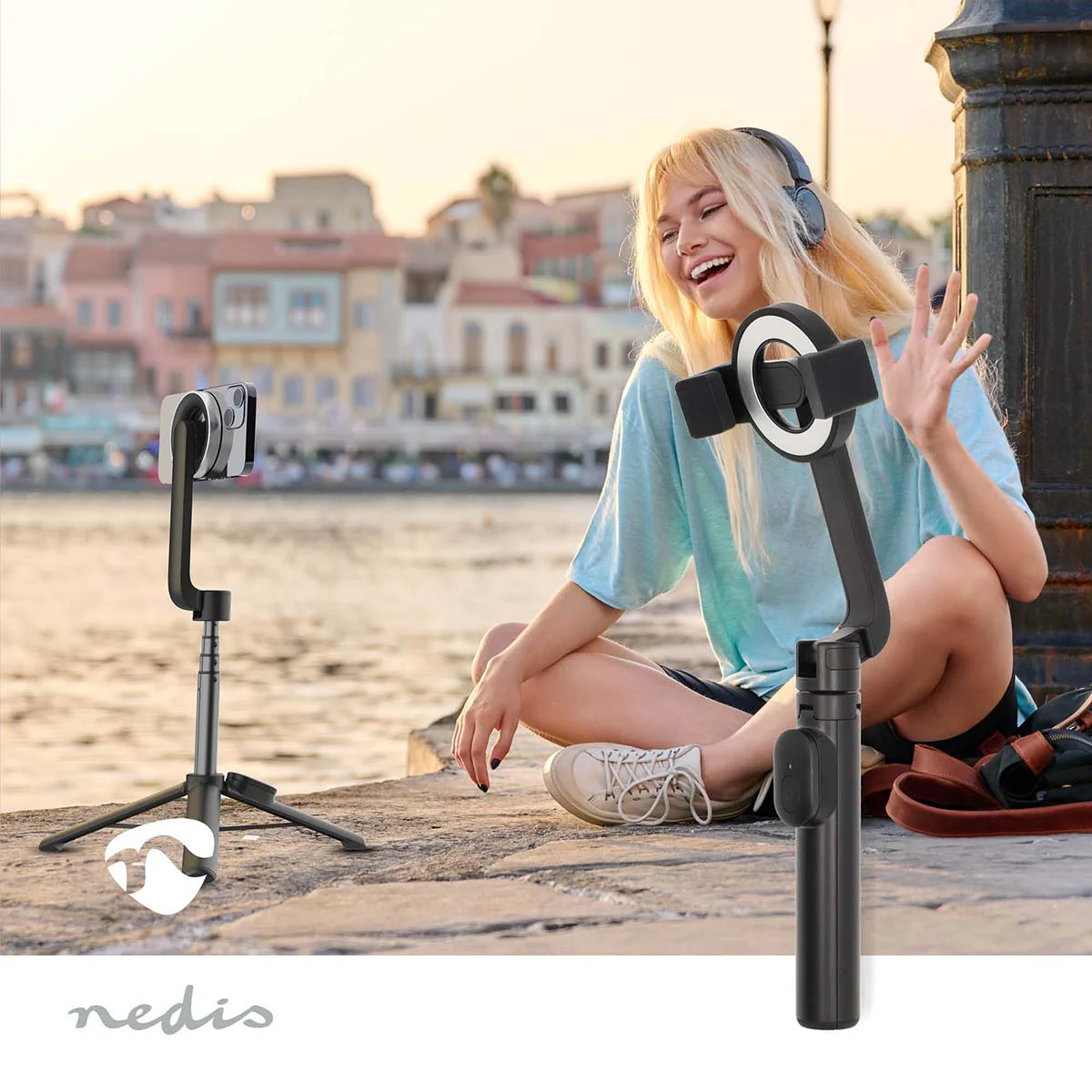 Bluetooth® Selfie Stick Bluetooth® versie: 5.0 - Maximale schermgrootte: 7" - Gevouwen lengte: 17 cm - Image 14