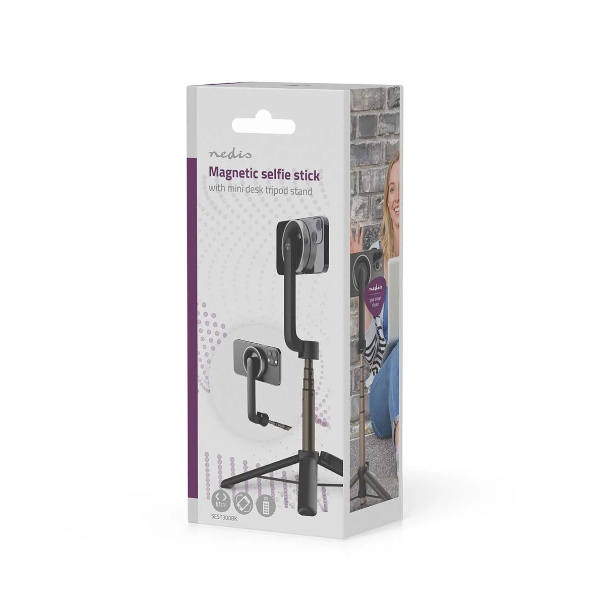 Bluetooth® Selfie Stick Bluetooth® versie: 5.0 - Maximale schermgrootte: 7" - Gevouwen lengte: 17 cm - Image 16