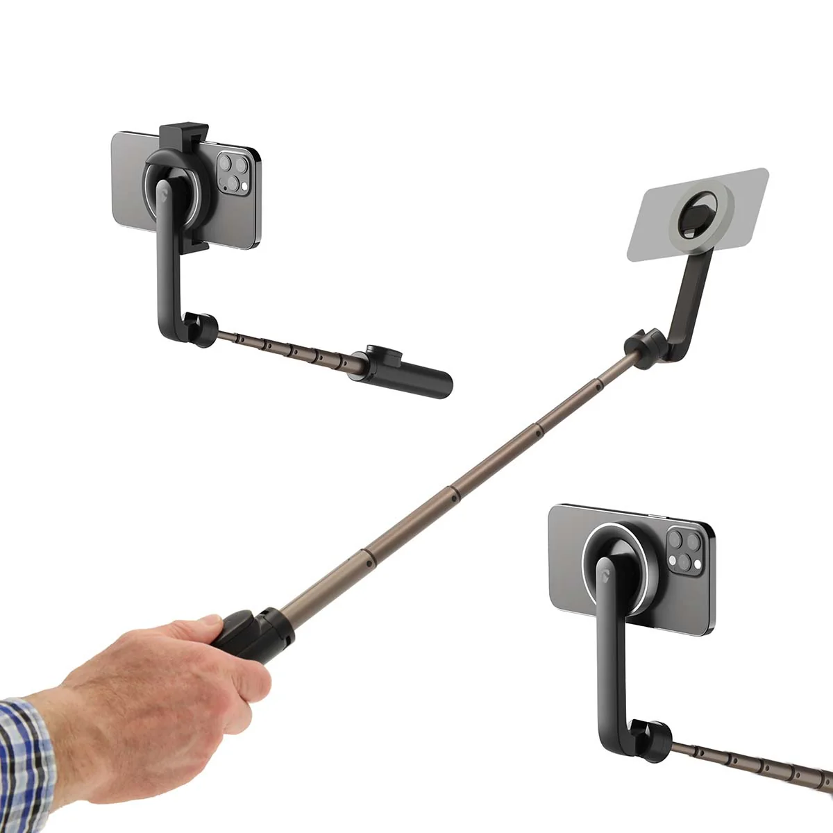 Bluetooth® Selfie Stick Bluetooth® versie: 5.0 - Maximale schermgrootte: 7" - Gevouwen lengte: 17 cm - Image 8