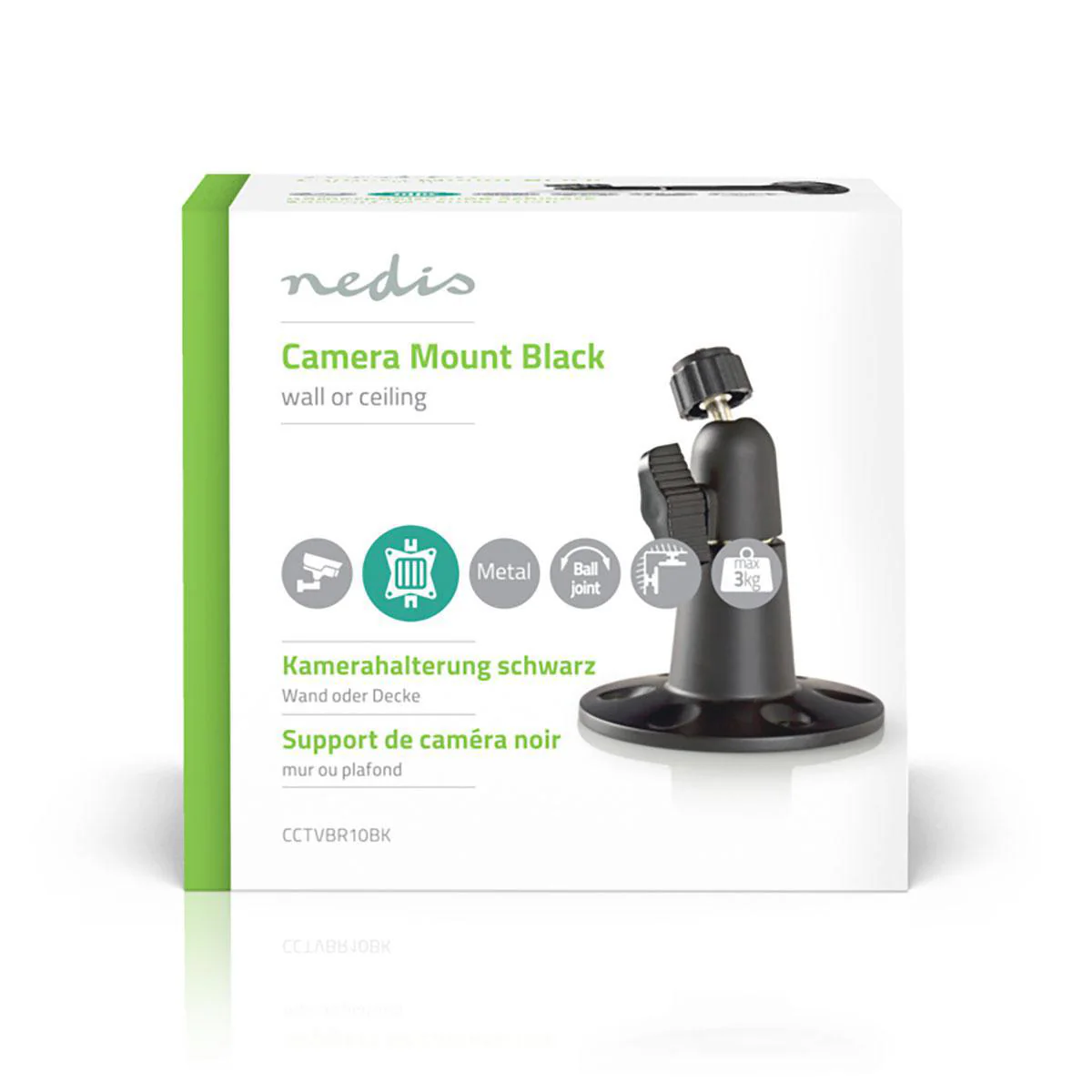 Camera Bevestiging Hellingshoek: 90° - Maximaal gewicht: 3 kg - Staal - Image 3