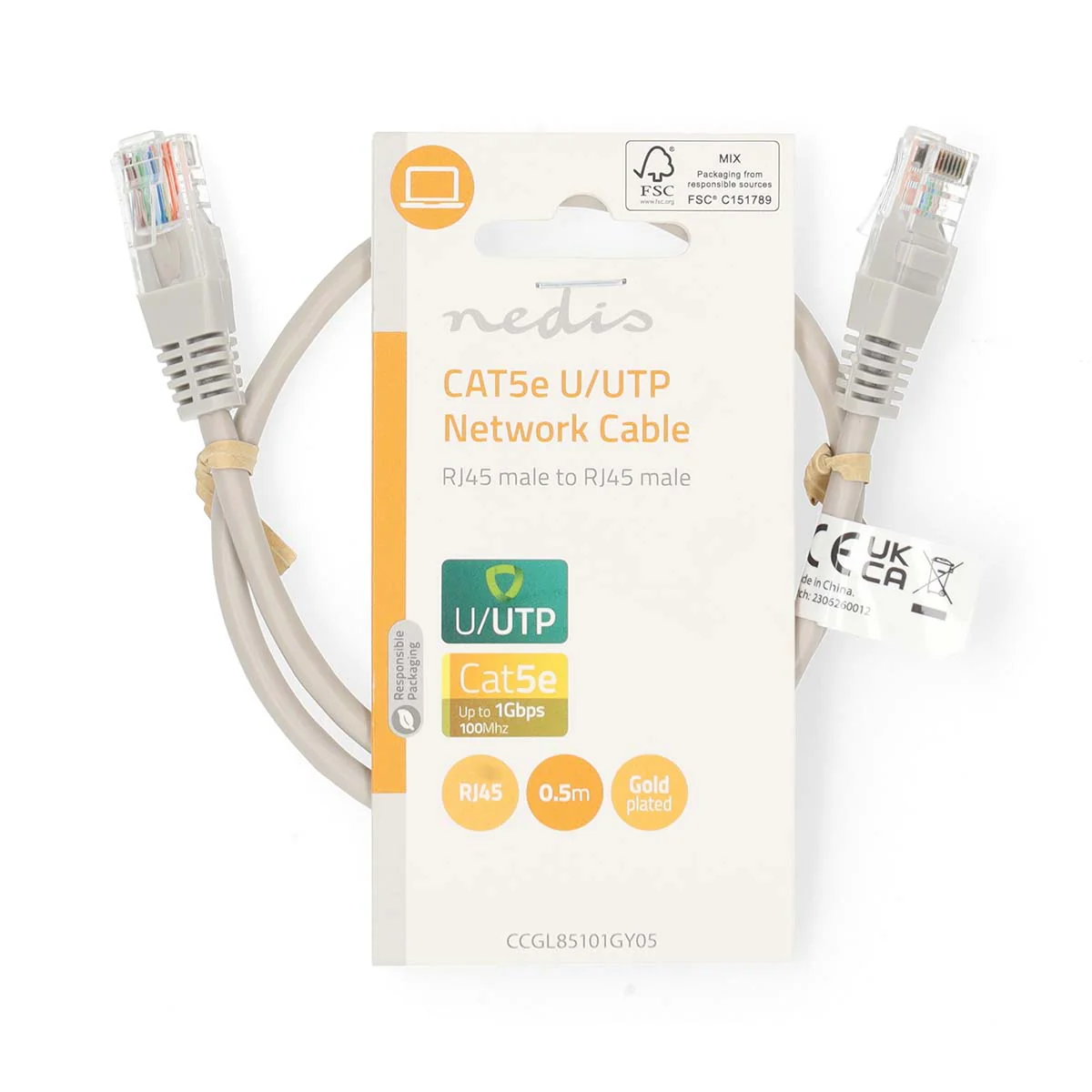 CAT5e Netwerkkabel U/UTP - RJ45 Male - RJ45 Male - Image 3