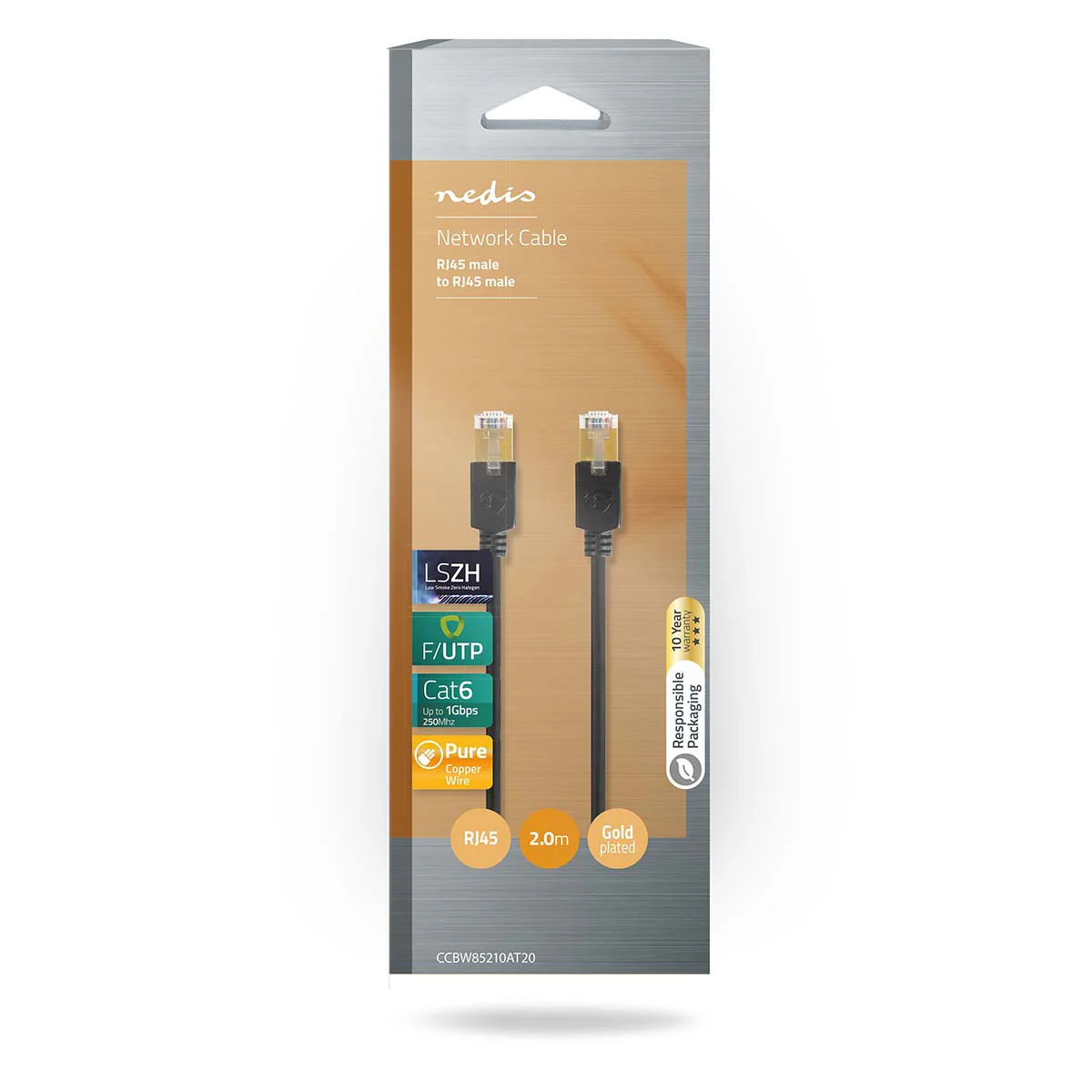 CAT6 Netwerkkabel RJ45 Male - RJ45 Male - F/UTP - Image 6