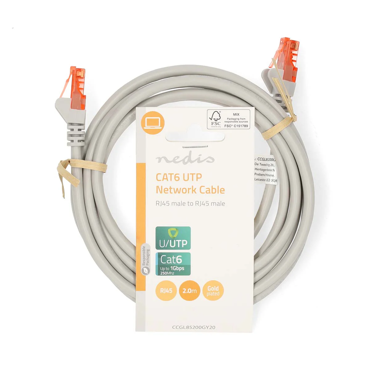 CAT6 Netwerkkabel RJ45 Male - RJ45 Male - U/UTP - Image 20