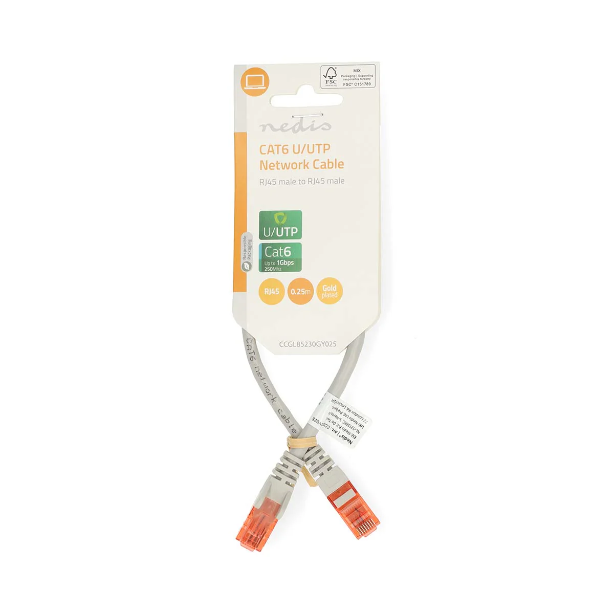 CAT6 Netwerkkabel RJ45 Male - RJ45 Male - U/UTP - Image 3
