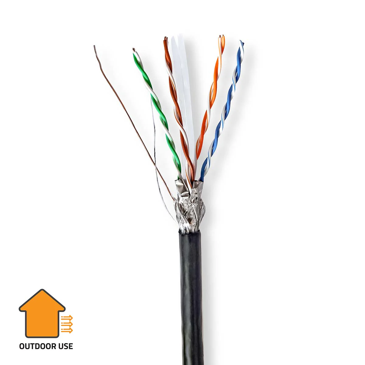 CAT6 Netwerkkabel Rol Solid - S/FTP - CCA