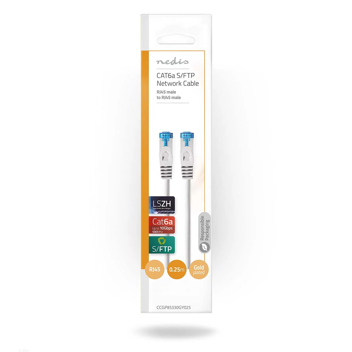 CAT6a netwerkkabel S/FTP - RJ45 Male - RJ45 Male - Image 3