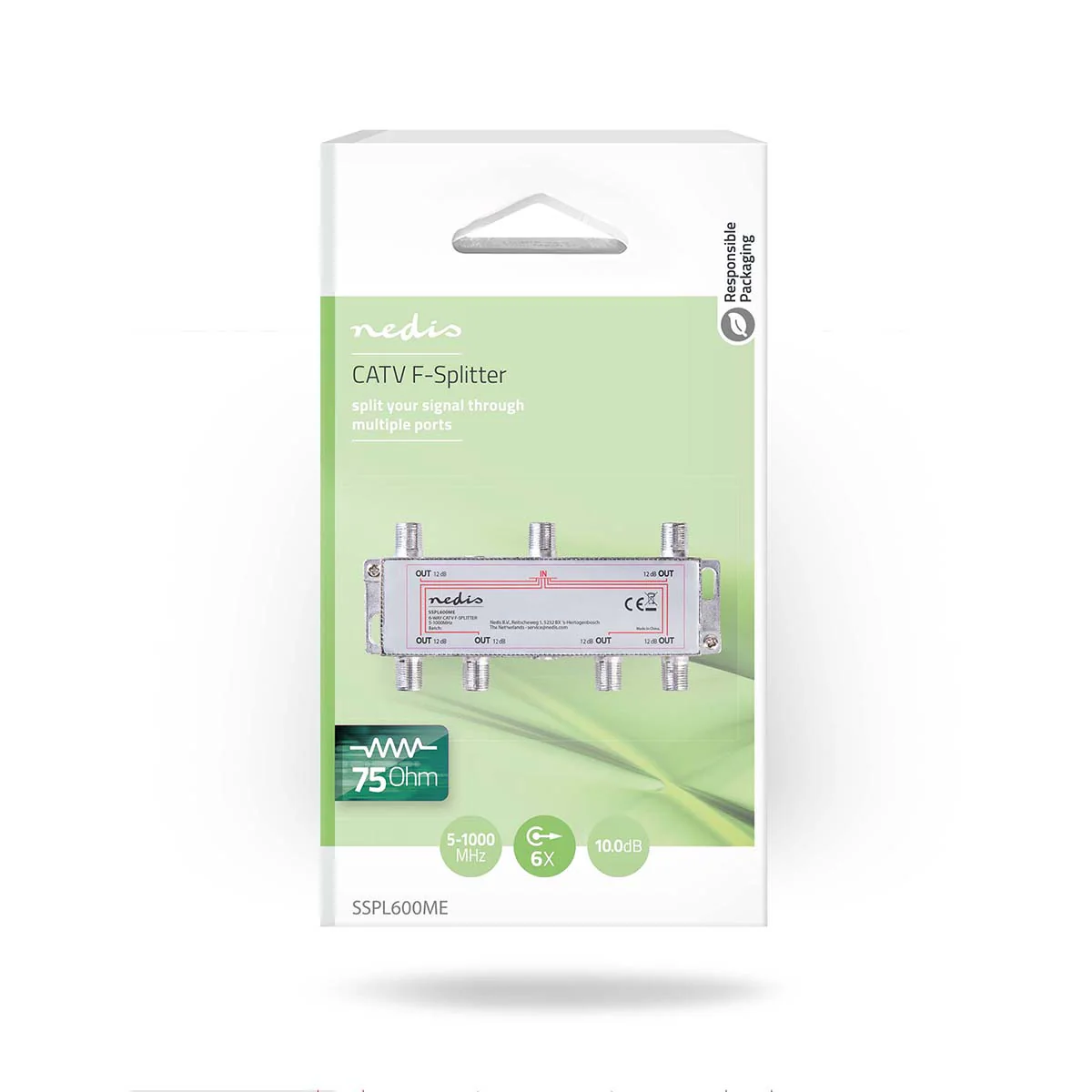 CATV-Splitter 5 - 1000 MHz - Tussenschakeldemping: 4.2 dB - 75 Ohm - Image 8
