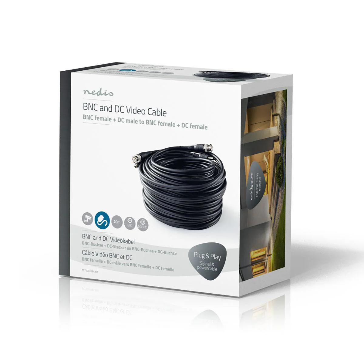 CCTV-Security Kabel BNC / DC - Rond - PVC - Image 5