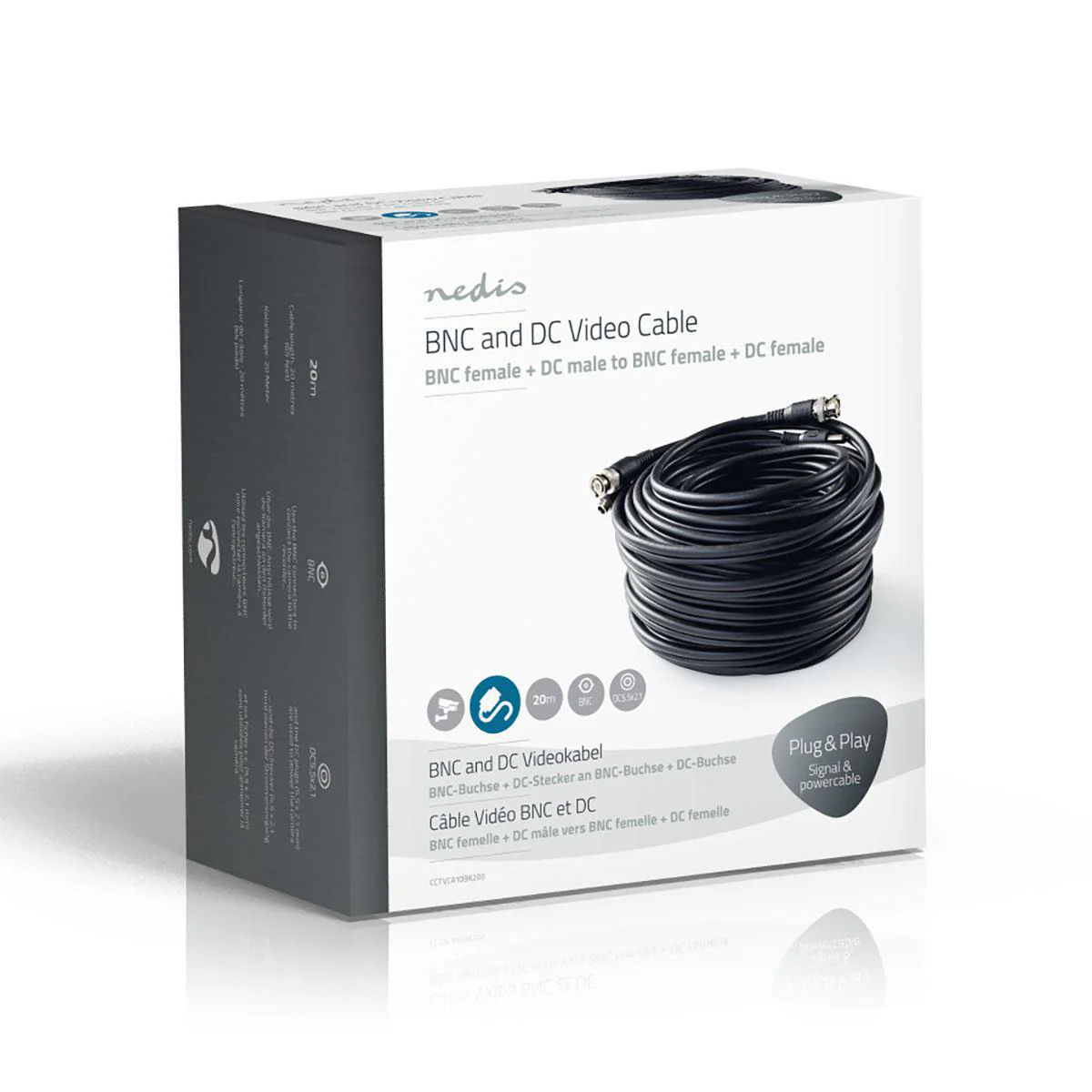 CCTV-Security Kabel BNC / DC - Rond - PVC - Image 6