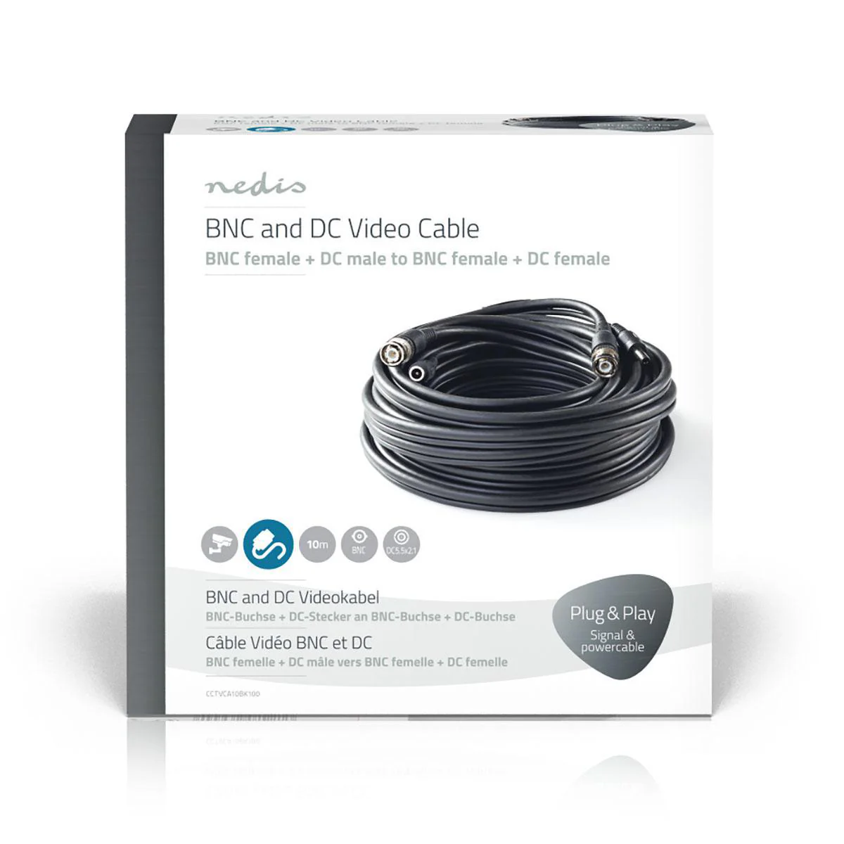 CCTV-Security Kabel BNC / DC - Rond - PVC - Image 7
