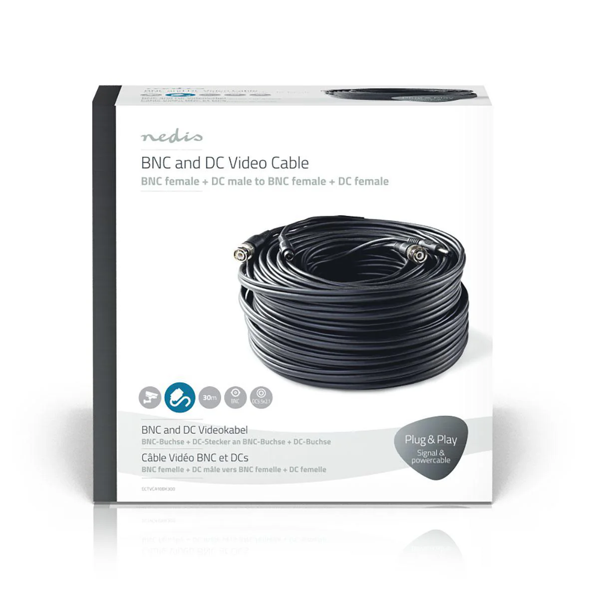 CCTV-Security Kabel BNC / DC - Rond - PVC - Image 8
