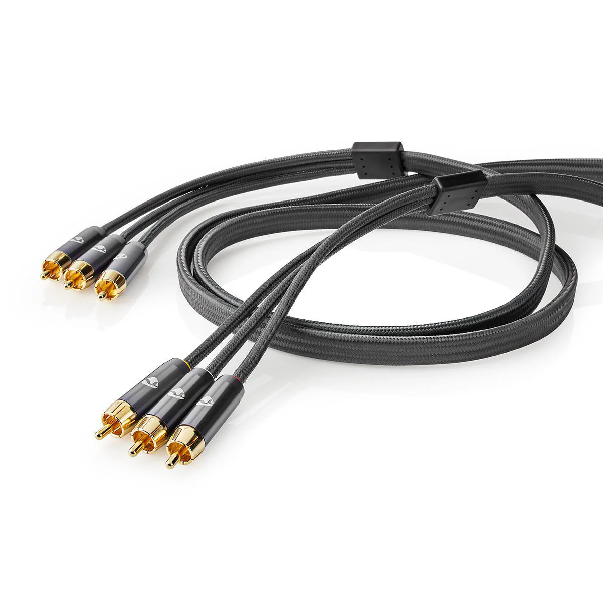 Composiet Videokabel 3x RCA Male - 3x RCA Male - Verguld - Image 3