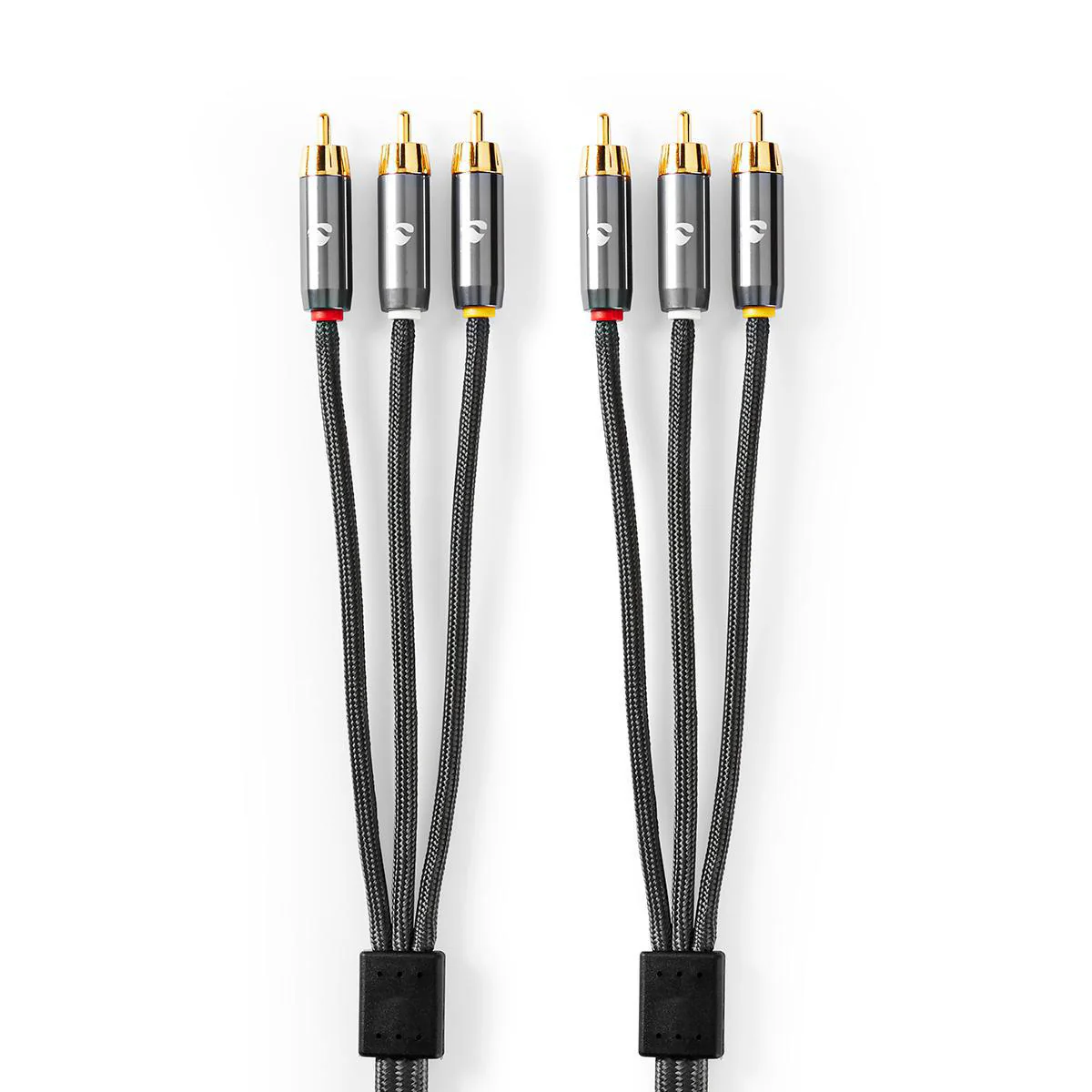 Composiet Videokabel 3x RCA Male - 3x RCA Male - Verguld - Image 4