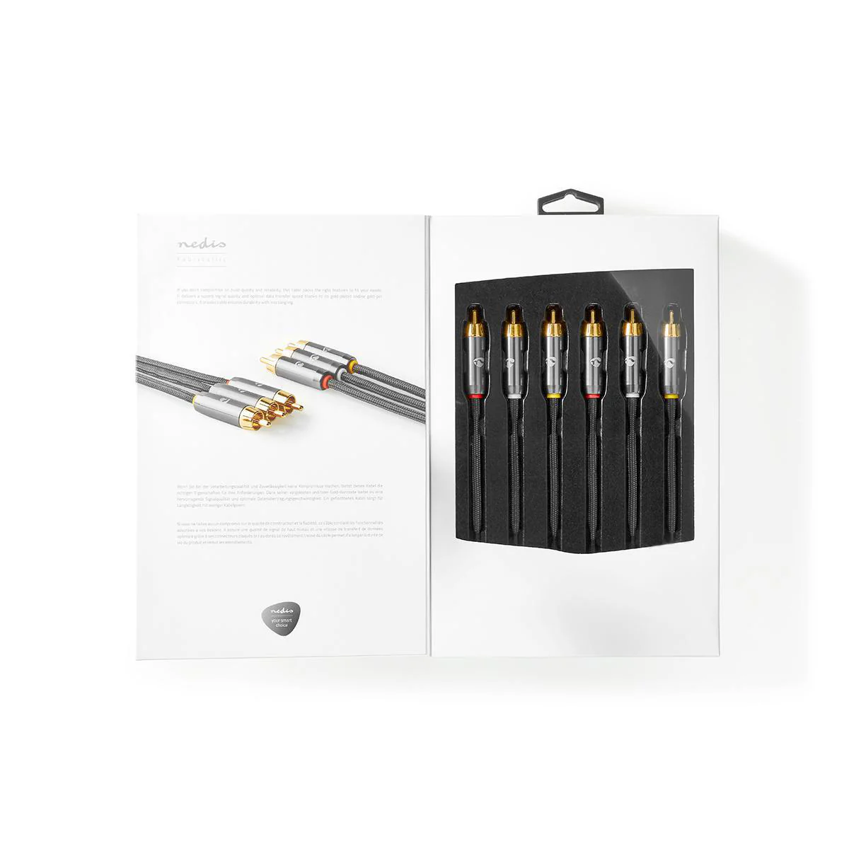 Composiet Videokabel 3x RCA Male - 3x RCA Male - Verguld - Image 8