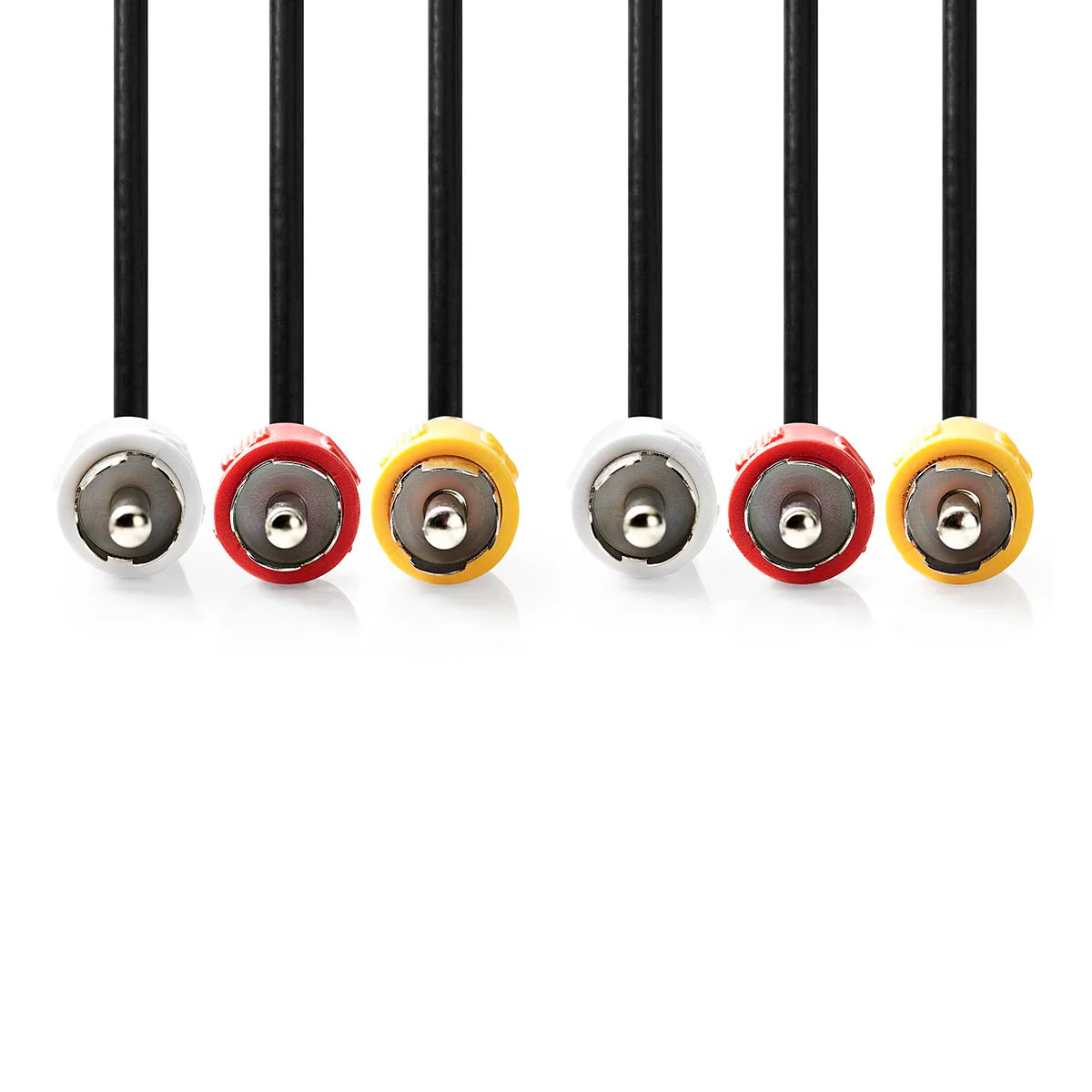 Composiet Videokabel 3x RCA Male - 3x RCA Male - Vernikkeld - Image 2