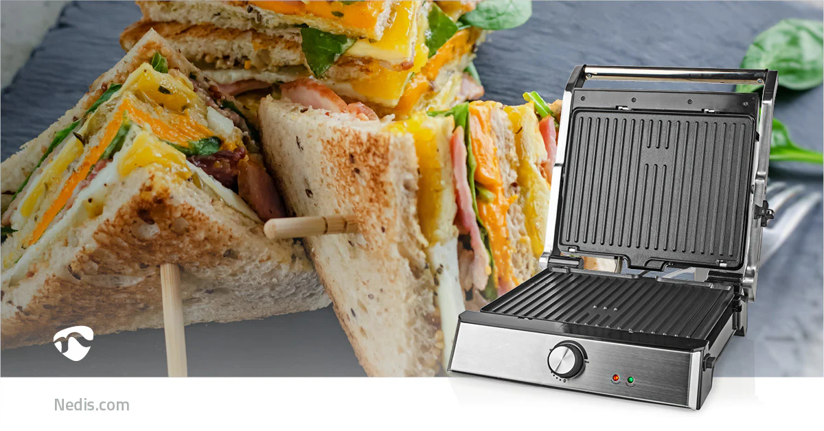 Contact Grill 2000W - 29 x 23 cm - Regelbare temperatuur - Image 12