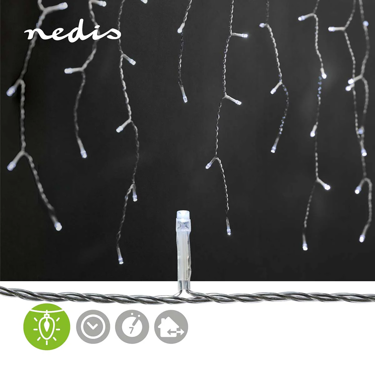 Decoratieve IJspegel Verlichting 360 LED's - Koel Wit - 9.00m - Image 9