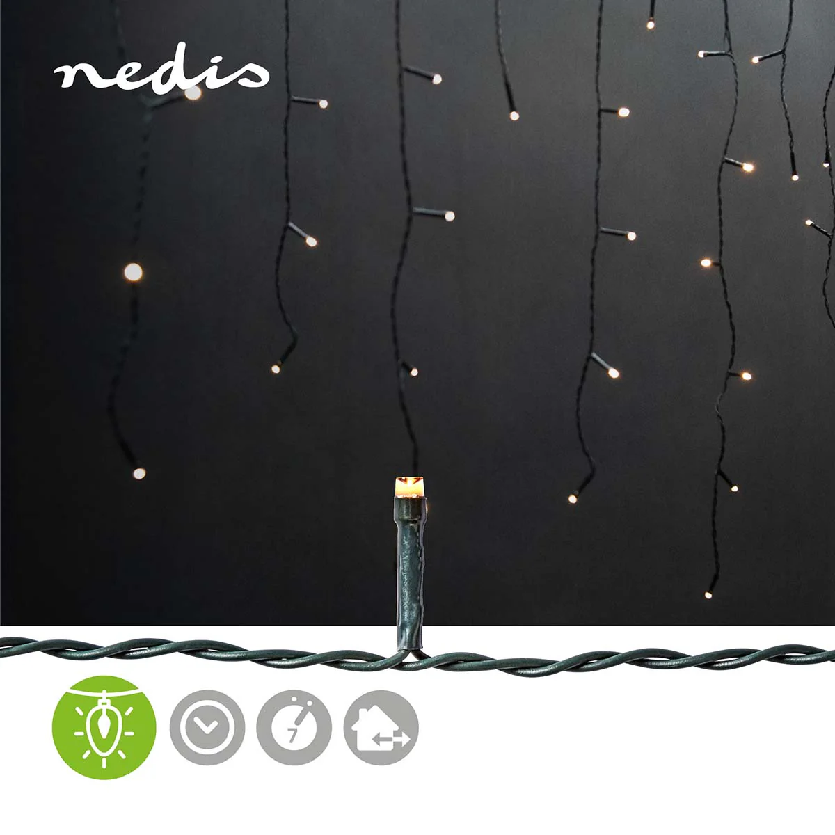 Decoratieve IJspegel Verlichting 360 LED's - Warm Wit - 9.00m - Image 10