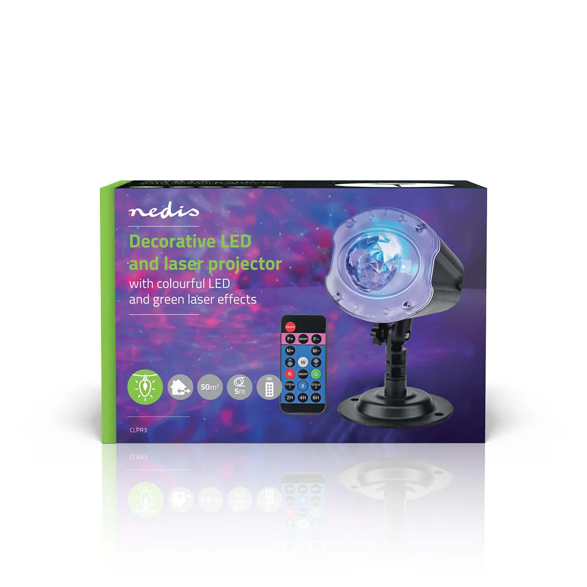 Decoratieve Verlichting LED- en laserprojector - Kleurrijke LED en groene laser - Binnen & Buiten - Image 17