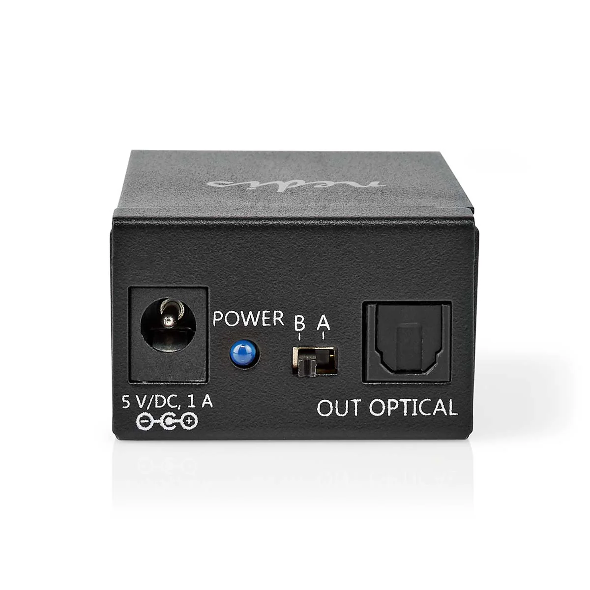 Digitale Audio-Switch 2-wegs - Ingangen audio / video / data: DC Power / 2x TosLink - Uitgangen audio / video / data: TosLink Female - Image 3