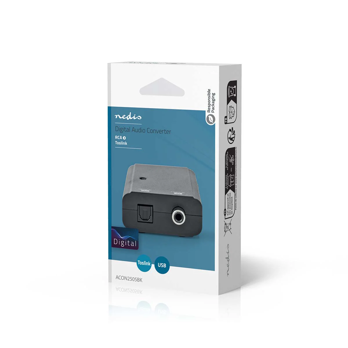 Digitale Audioconverter 1-weg - Ingangen audio / video / data: 1x S/PDIF - Uitgangen audio / video / data: TosLink Female - Image 9