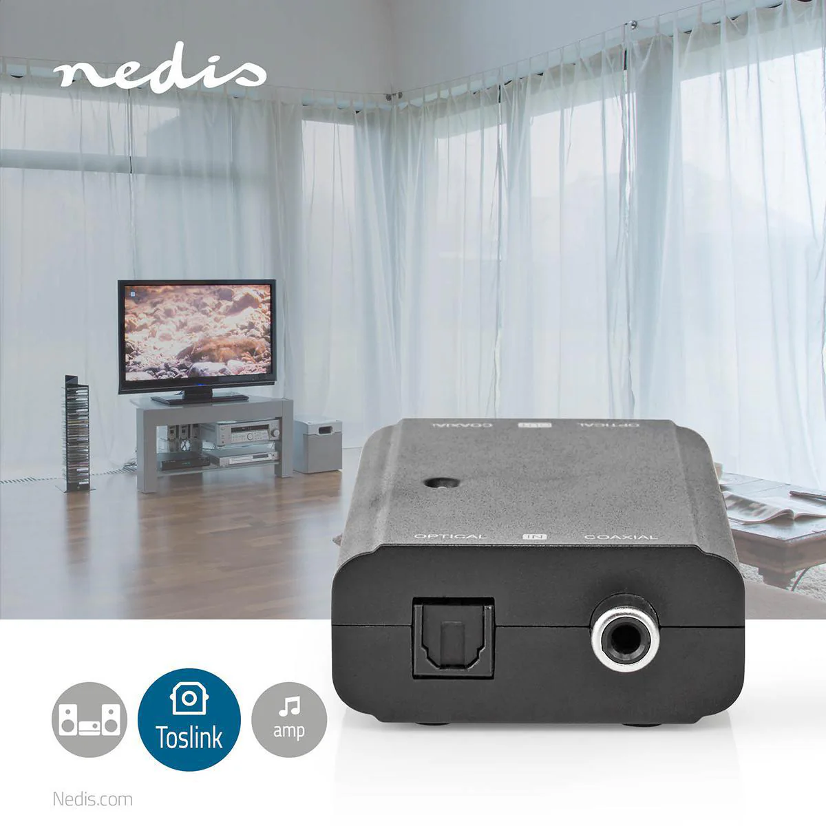 Digitale Audioconverter 2-wegs - Ingangen audio / video / data: 1x S/PDIF (RCA) Female / 1x Toslink Female - Uitgangen audio / video / data: 1x S/PDIF (RCA) Female / 1x TosLink Female - Image 7