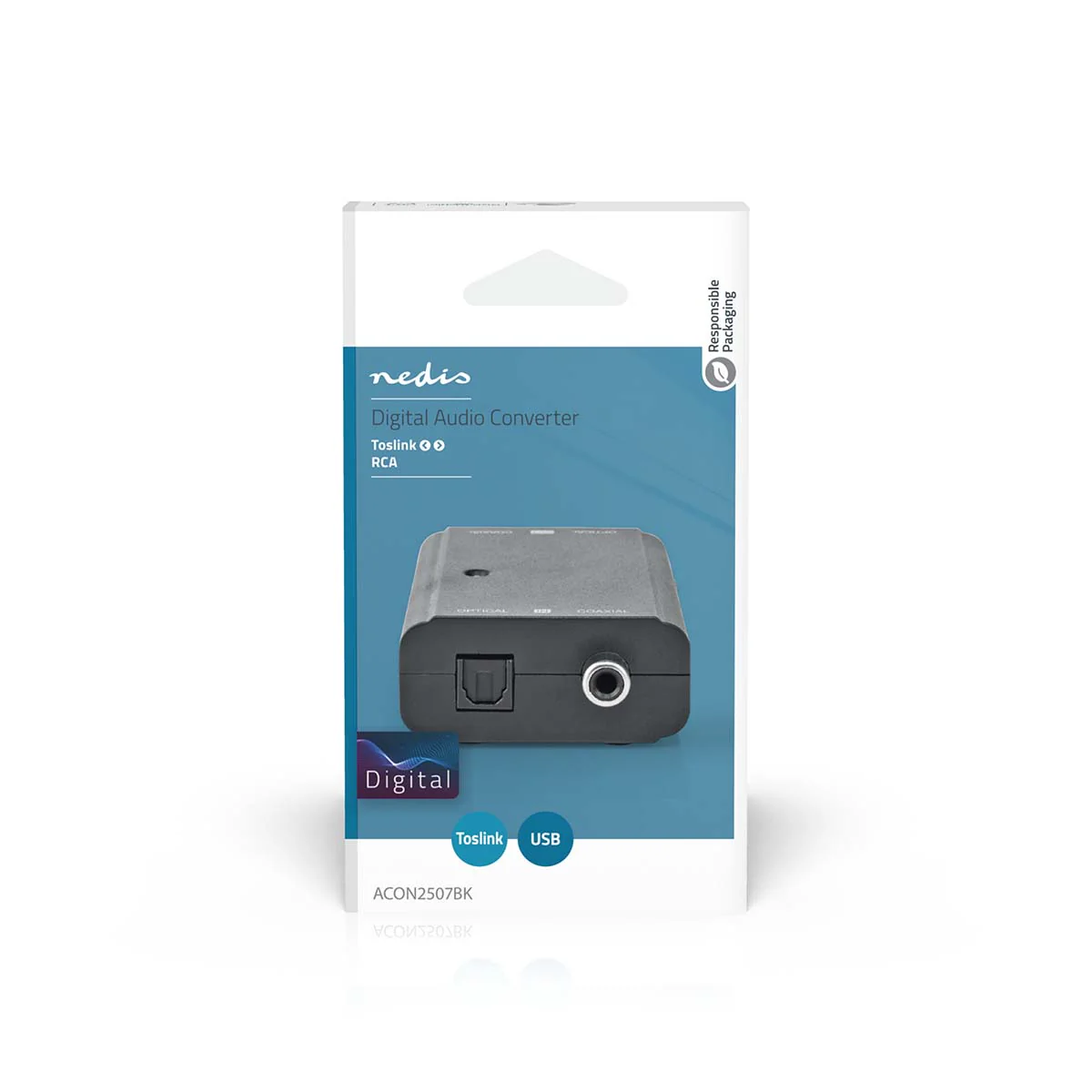 Digitale Audioconverter 2-wegs - Ingangen audio / video / data: 1x S/PDIF (RCA) Female / 1x Toslink Female - Uitgangen audio / video / data: 1x S/PDIF (RCA) Female / 1x TosLink Female - Image 8