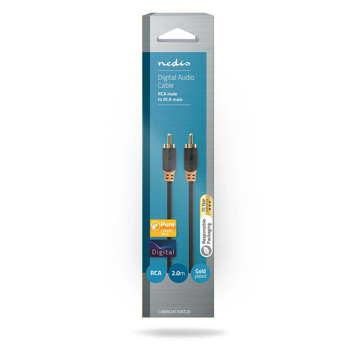 Digitale Audiokabel RCA Male - RCA Male - Verguld - Image 4