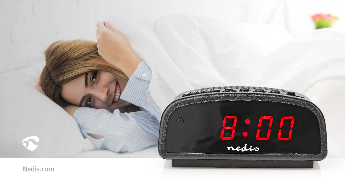Digitale Tafelklok LED - Snoozefunctie - Zwart - Image 11