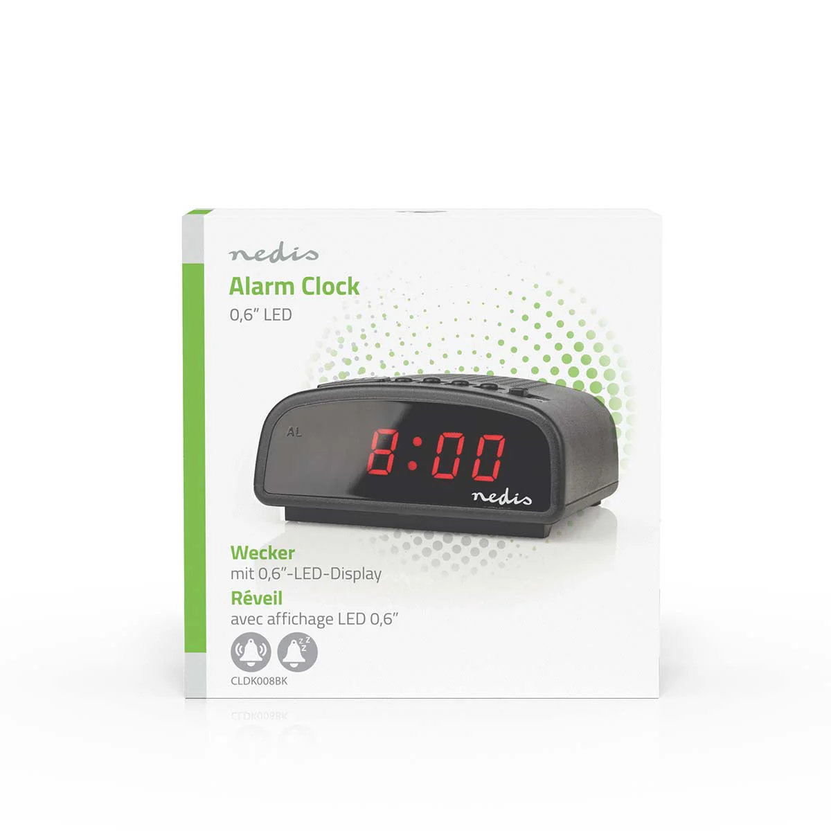 Digitale Tafelklok LED - Snoozefunctie - Zwart - Image 7