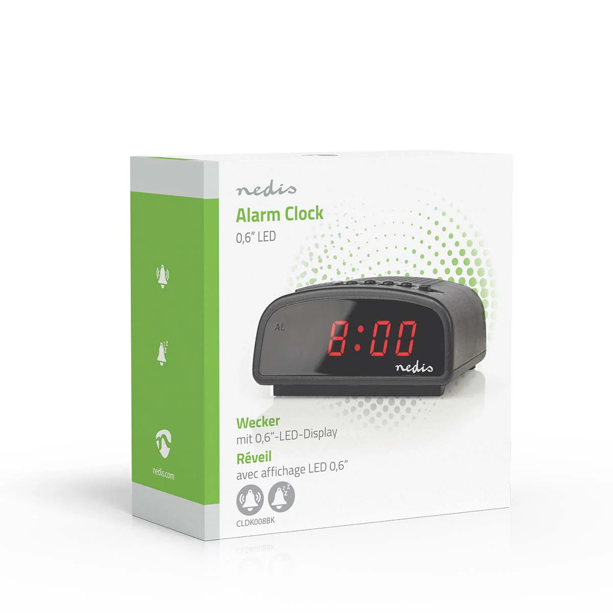 Digitale Tafelklok LED - Snoozefunctie - Zwart - Image 9
