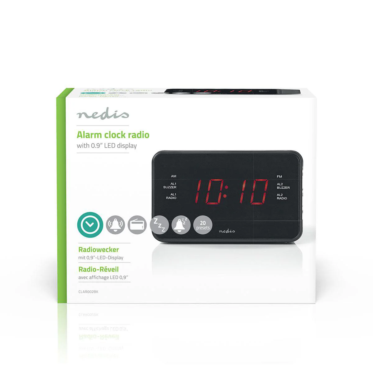 Wekkerradio LED - 1x 3.5 mm Audio Input - Tijdprojectie - Image 6