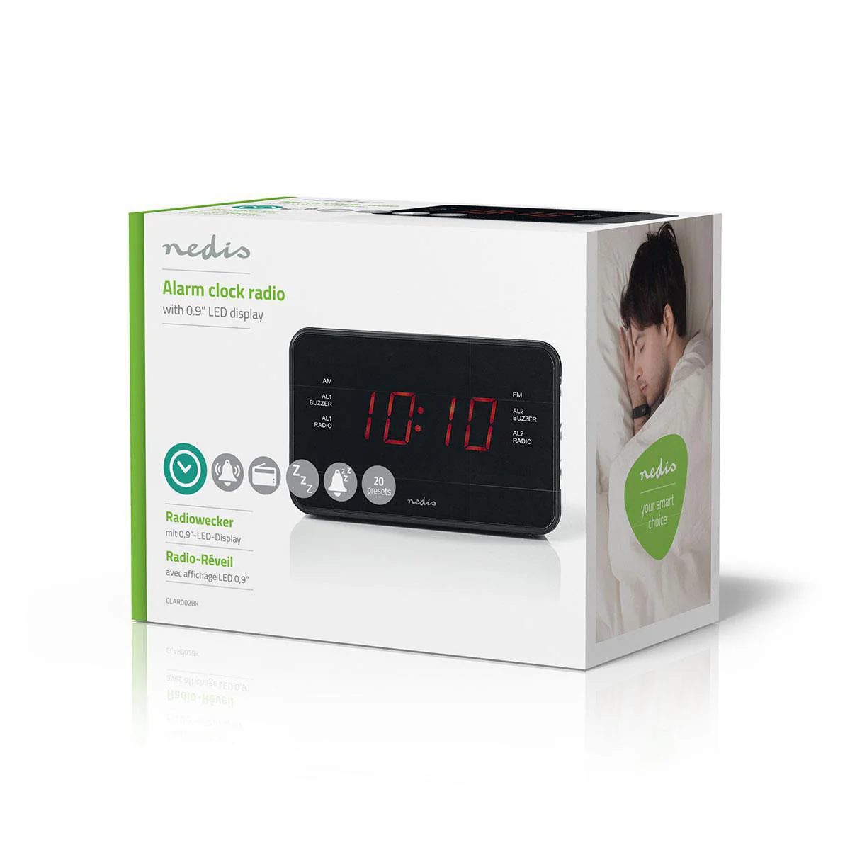 Wekkerradio LED - 1x 3.5 mm Audio Input - Tijdprojectie - Image 7