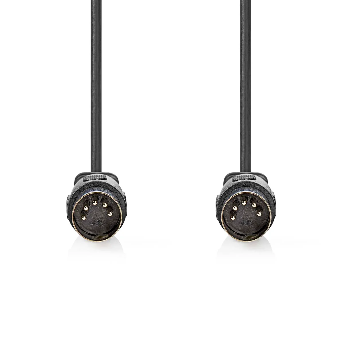 DIN-Audiokabel DIN 5-Pins Male - DIN 5-Pins Male - Vernikkeld - Image 2