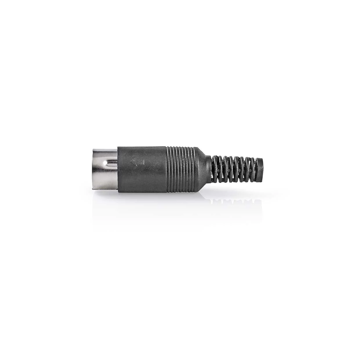 DIN-Connector Recht - Male - Vernikkeld - Image 2